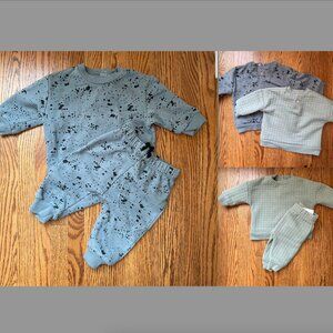2 Like New! 3 Month PL Baby Sweat Suits Petit Lem!